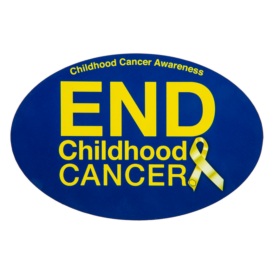 End Childhood Cancer Car Magnet