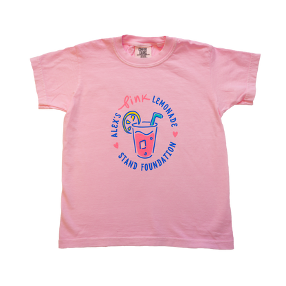 Youth Pink Lemonade Comfort Colors Short Sleeve Tee