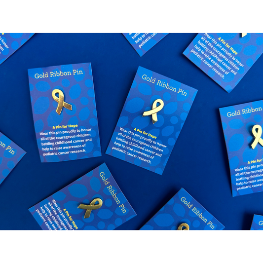 Gold Ribbon Pins