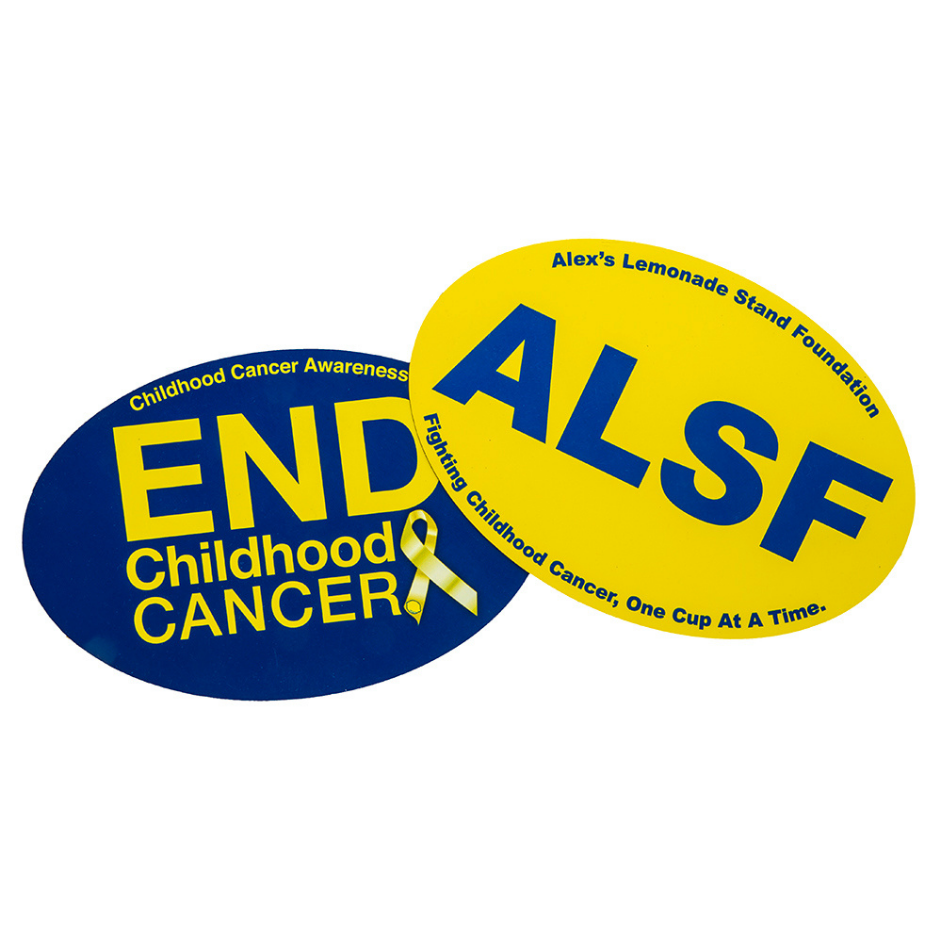 Childhood Cancer Awareness 2pk Car Magnet Set