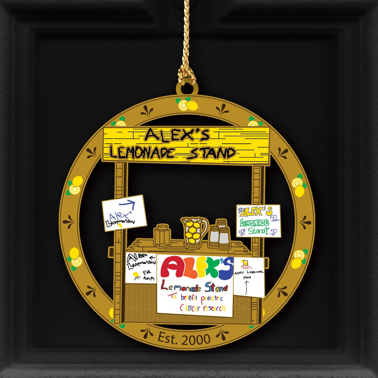 Alex's Original Lemonade Stand 20th Anniversary Ornament