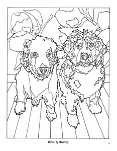 Puppy Portraits Coloring Book