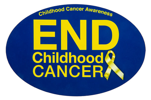 End Childhood Cancer Car Magnet