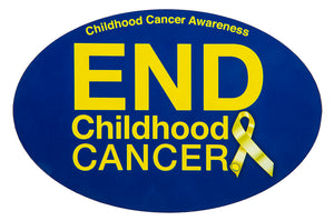 End Childhood Cancer Car Magnet