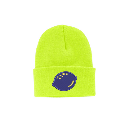 Lemon Knit Winter Hat